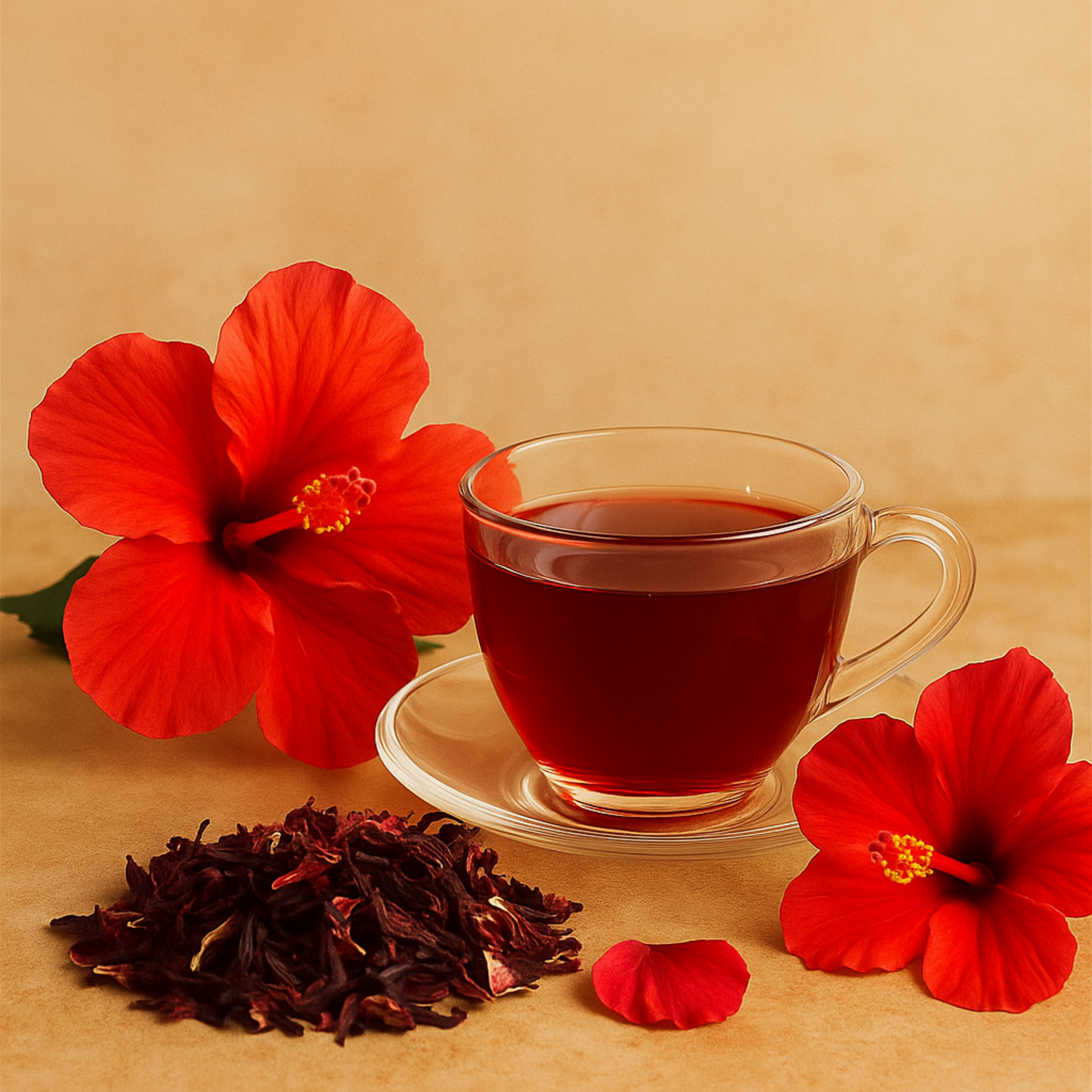 PRE-ORDER Tropi-thee Rode Hibiscus (gedroogde Sjuru bloemen)