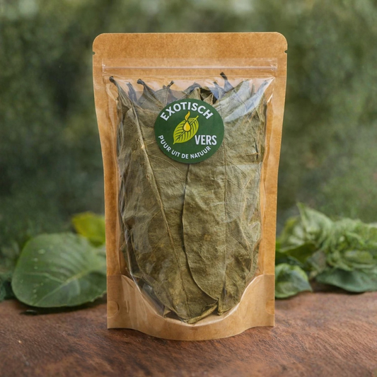 Gedroogde Boszuurzakbladeren (Wilde Variant) - Surinaamse Zuurzak Thee | 100% Puur & Handgeplukt