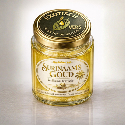 Authentieke Surinaamse Kokosolie (Traditioneel Bereid)